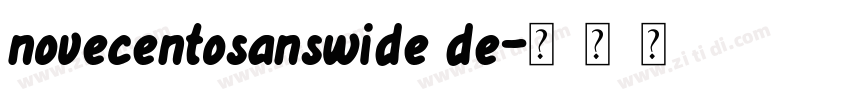 novecentosanswide de字体转换